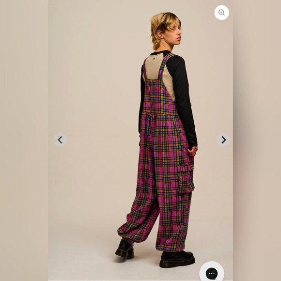 Lucy & Yak Miyada dungarees overalls jumpsuit US 14-16 - Picture 2 of 4